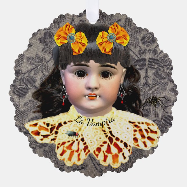 Décorative Jolie carte d'ornement de poupée Vampire (Recto)