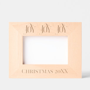 DECORATIVE JOY, DATED CHRISTMAS PHOTO ETCHED FRAMES