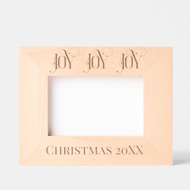 DECORATIVE JOY, DATED CHRISTMAS PHOTO ETCHED FRAMES (Front)