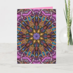 Decorative Kaleidoscope Thank You card