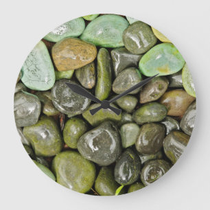 Decorative landscaping rocks large clock