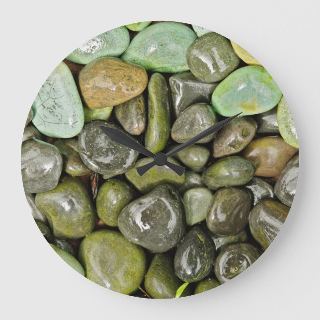 Decorative landscaping rocks large clock (Front)