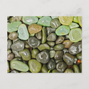 Decorative landscaping rocks postcard