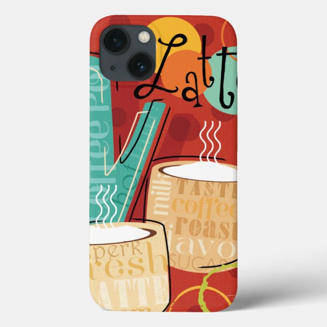 Decorative Latte Pot and Cups Case-Mate iPhone Case (Back)