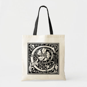 Decorative Letter Initial “C” Tote Bag
