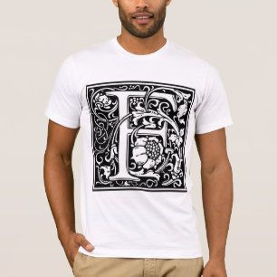 Decorative Letter Initial “F” T-Shirt