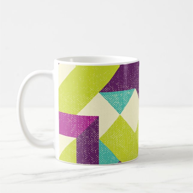 Decorative Letters: Hand-Drawn Pattern Coffee Mug (Left)