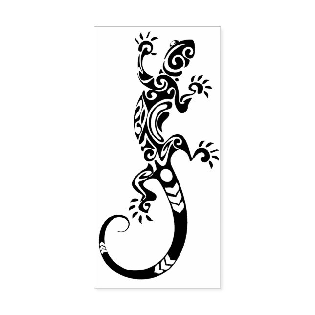 Decorative lizard rubber stamp (Imprint)