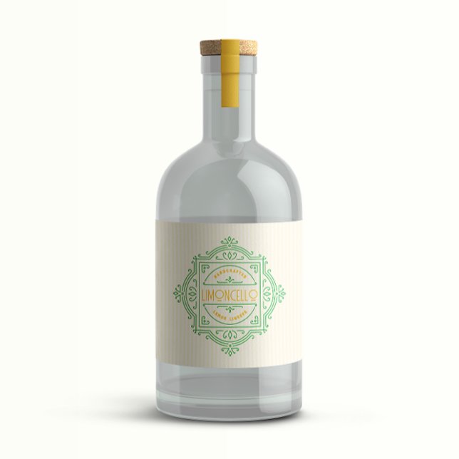Decorative Logo Frame Limoncello Liquor Bottle Label (Creator Uploaded)