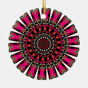 Decorative Mandala Ceramic Ornament