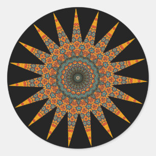  Decorative Mandala Classic Round Sticker