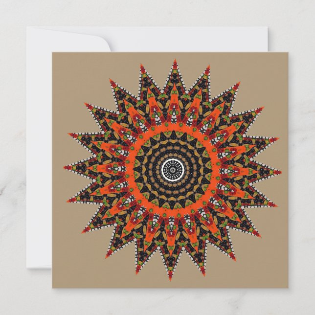  Decorative Mandala  Invitation (Front)