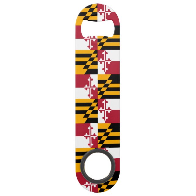 Decorative Maryland State Flag Speed Bottle Opener (Back)