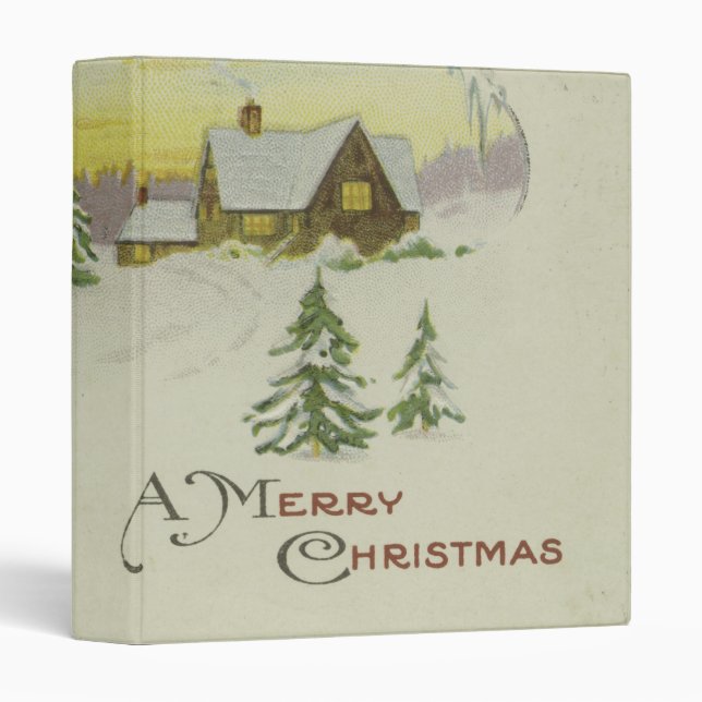 Decorative Merry Christmas Binder (Front/Spine)