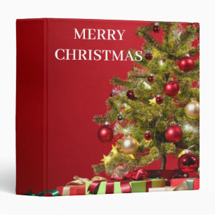 Decorative Merry Christmas Binder