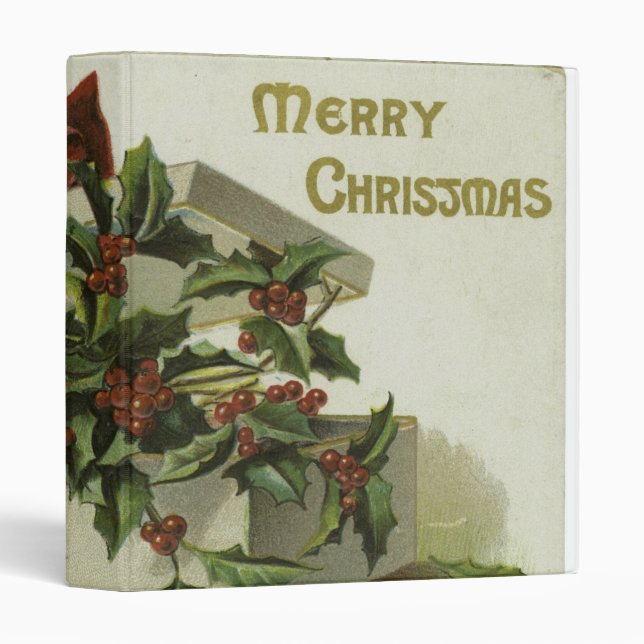 Decorative Merry Christmas Binder (Front/Spine)