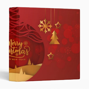 Decorative Merry Christmas Binder
