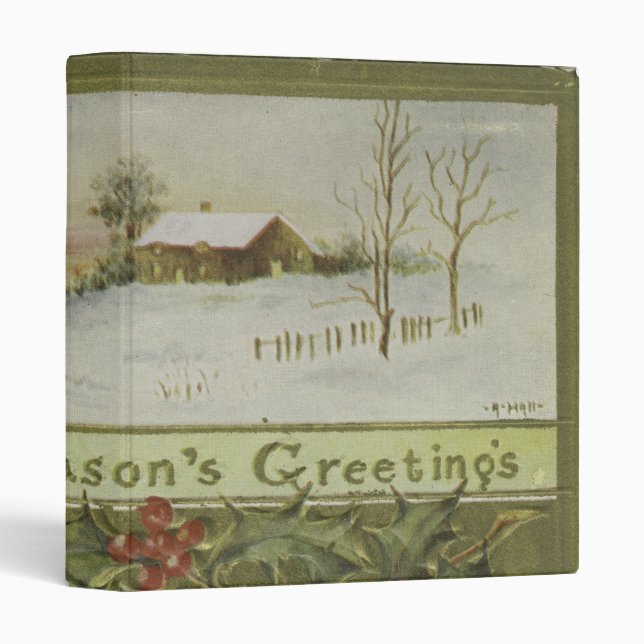 Decorative Merry Christmas Binder (Front/Spine)