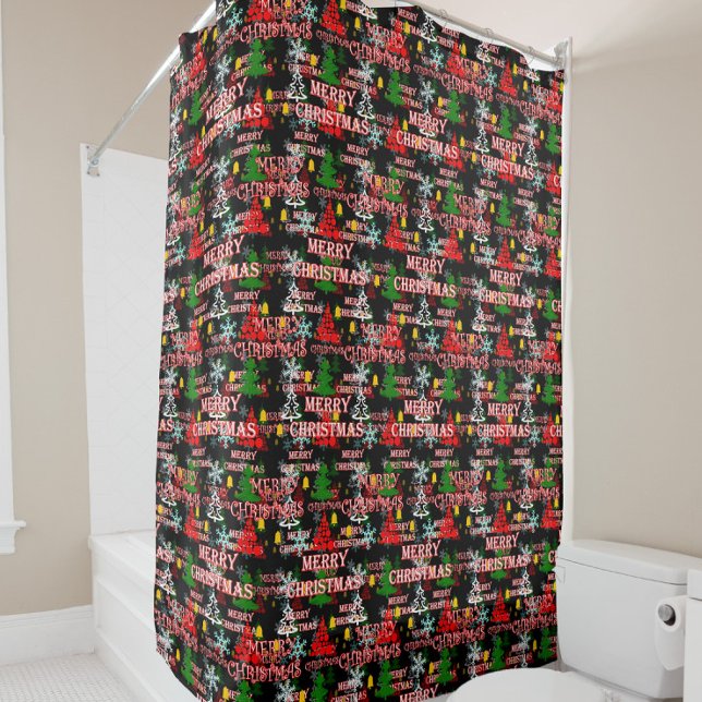 Decorative Merry Christmas Text Pattern Design  (Creator Uploaded)