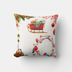Decorative Merry Christmas Throw Pillow