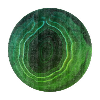 Decorative modern green trendy unusual cutting board