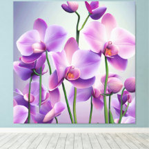 Decorative Modern Stylish Purple Orchids