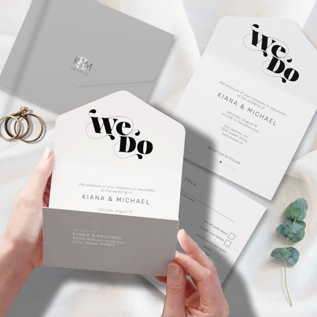 Decorative Modern Wedding ID887 All In One Invitation (Creator Uploaded)