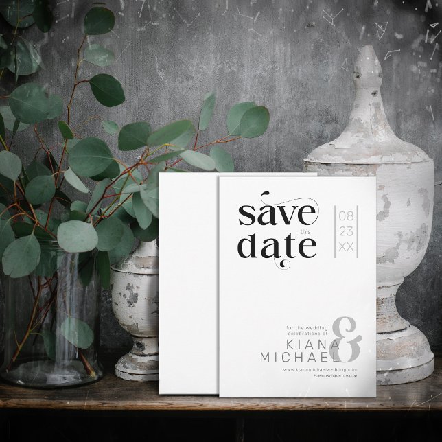 Decorative Modern Wedding ID887 Save The Date (Creator Uploaded)