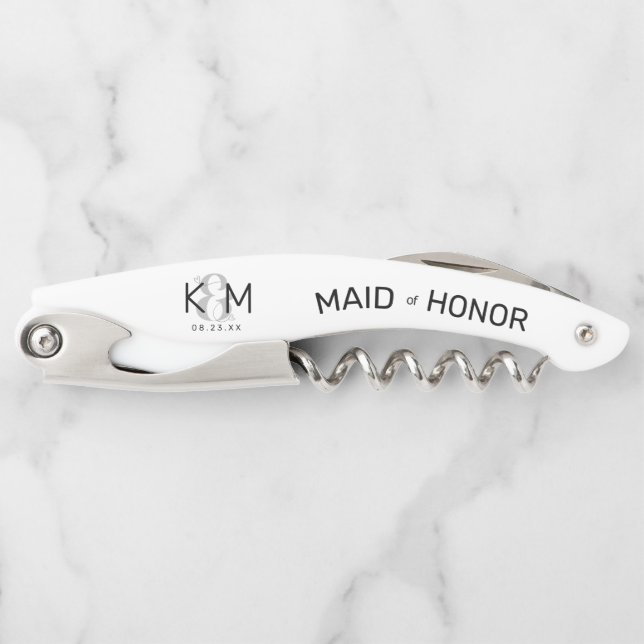Decorative Modern Wedding Maid of Honour B ID887  Corkscrew (Front)