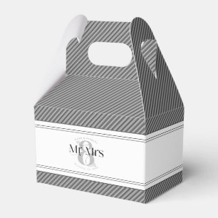Decorative Modern Wedding Mr Mrs ID887 Favor Box