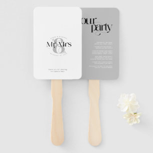 Decorative Modern Wedding Mr & Mrs ID887 Hand Fan
