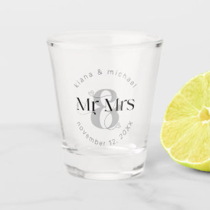 Decorative Modern Wedding Mr & Mrs ID887 Shot Glass