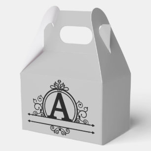 Decorative Monogram A Favor Box