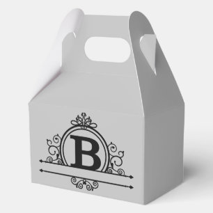Decorative Monogram B Favor Box