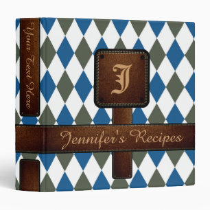 Decorative Mosaic Diamond Pattern #3 Binder