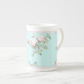 Decorative mug china shabby chic roses