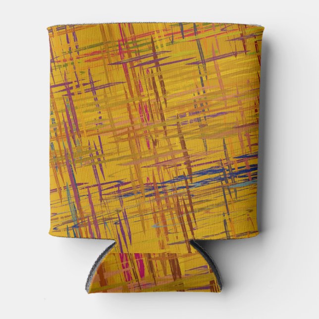 Decorative Oil Painting: Dynamic Art Can Cooler (Front)