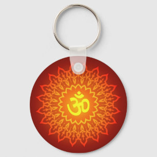 Decorative Om Design Keychain