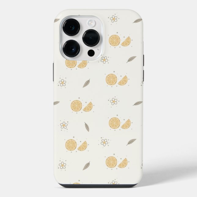 Decorative Orange Slice Print  iPhone Case (Back)