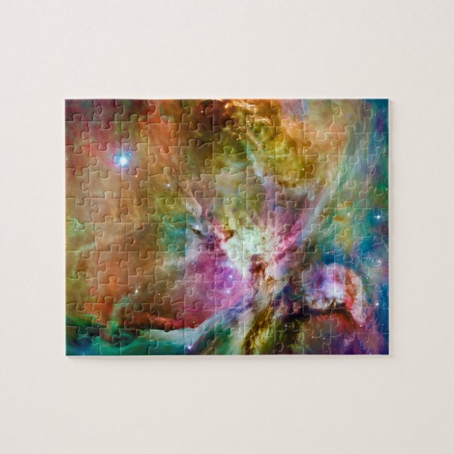 Decorative Orion Nebula Galaxy Space Photo Jigsaw Puzzle (Horizontal)
