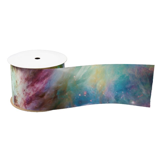 Decorative Orion Nebula Galaxy Space Photo Satin Ribbon (Spool)
