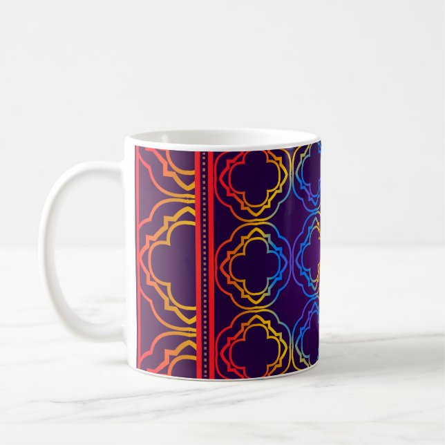 Decorative Ornament With Geometric Decoration. Sym Coffee Mug (Left)