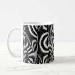 Decorative ornamental seamless pattern waves petal coffee mug