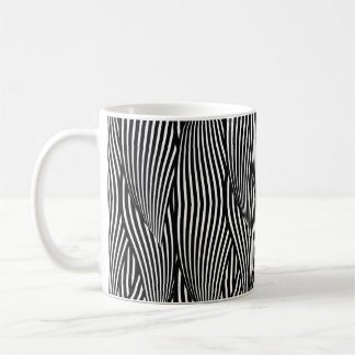 Decorative ornamental seamless pattern waves petal coffee mug