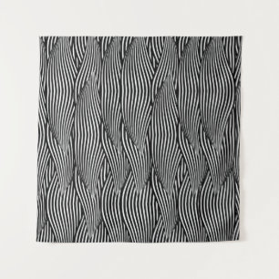 Decorative ornamental seamless pattern waves petal tapestry