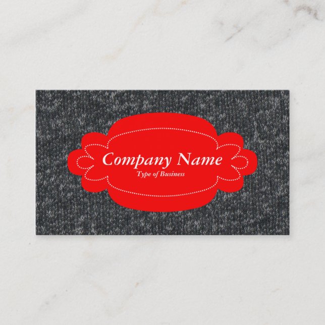 Decorative Panel 01 - Red - Fine Wool 02 Business Card (Front)