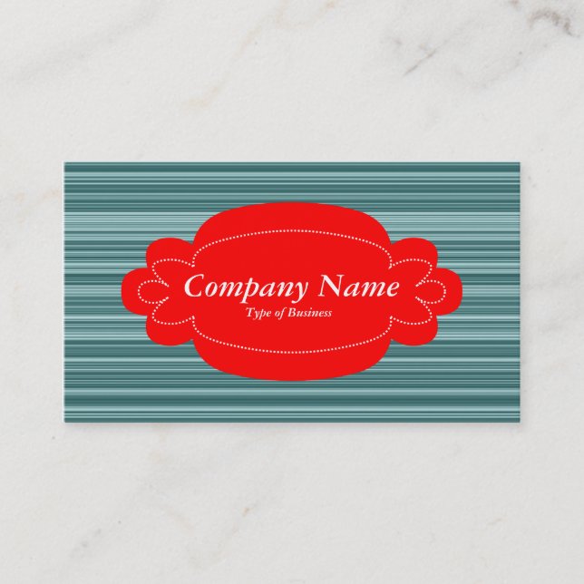 Decorative Panel 01 - Red - Lines Business Card (Front)