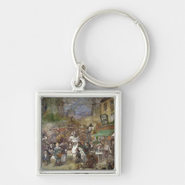 Decorative panel depicting Paris Keychain (Front)