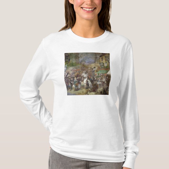 Decorative panel depicting Paris T-Shirt (Front)