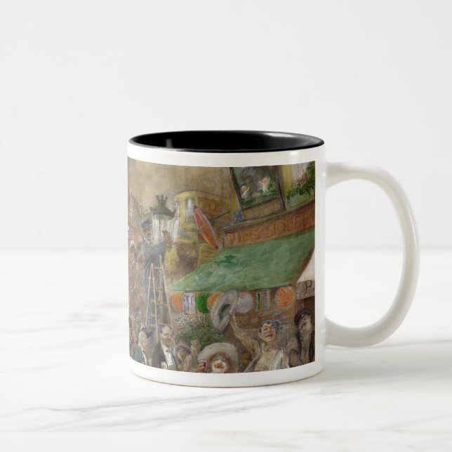 Decorative panel depicting Paris Two-Tone Coffee Mug (Right)